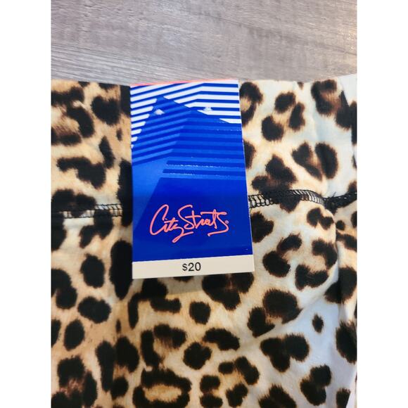 City streets small juniors leopard print leggings new with tags - Picture 3 of 9